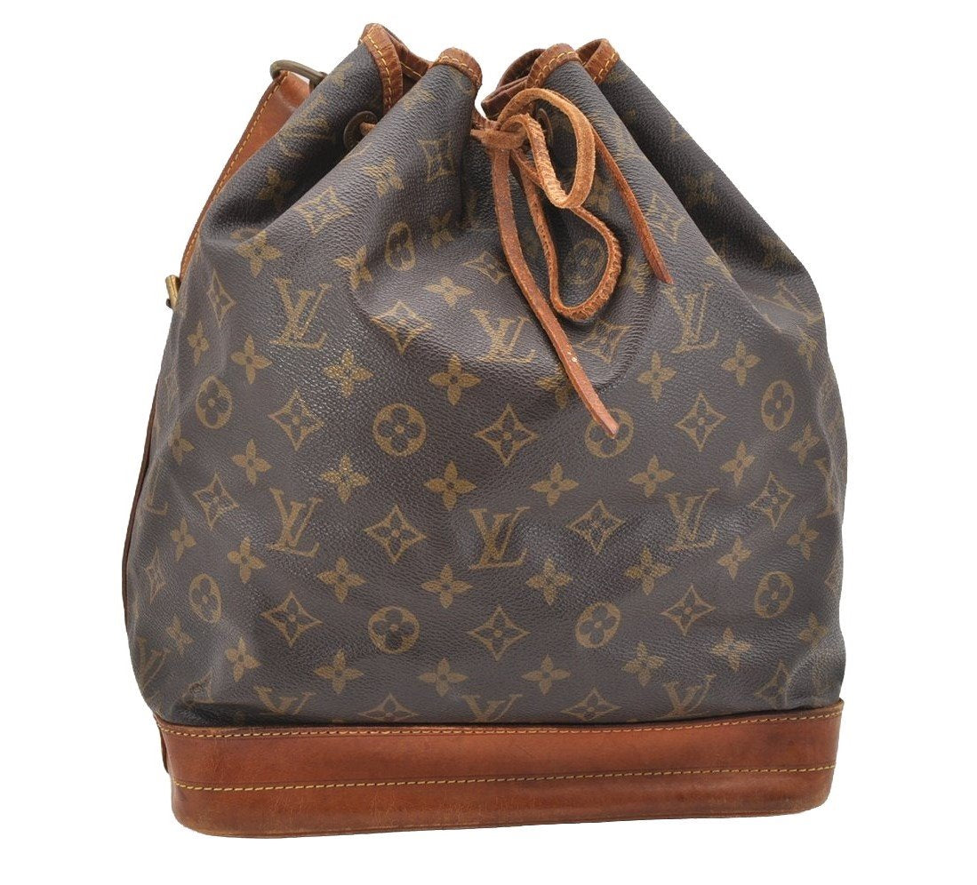 Authentic Louis Vuitton Monogram Noe Shoulder Drawstring Bag M42224 LV 1710I