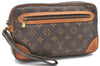 Auth Louis Vuitton Monogram Marly Dragonne GM Clutch Hand Bag M51825 Junk 1711D