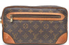 Auth Louis Vuitton Monogram Marly Dragonne GM Clutch Hand Bag M51825 Junk 1711D