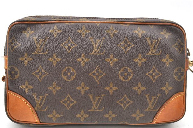 Auth Louis Vuitton Monogram Marly Dragonne GM Clutch Hand Bag M51825 Junk 1711D