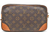 Auth Louis Vuitton Monogram Marly Dragonne GM Clutch Hand Bag M51825 Junk 1711D