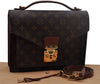 Authentic Louis Vuitton Monogram Monceau 2Way Shoulder Hand Bag M51185 LV 1712D