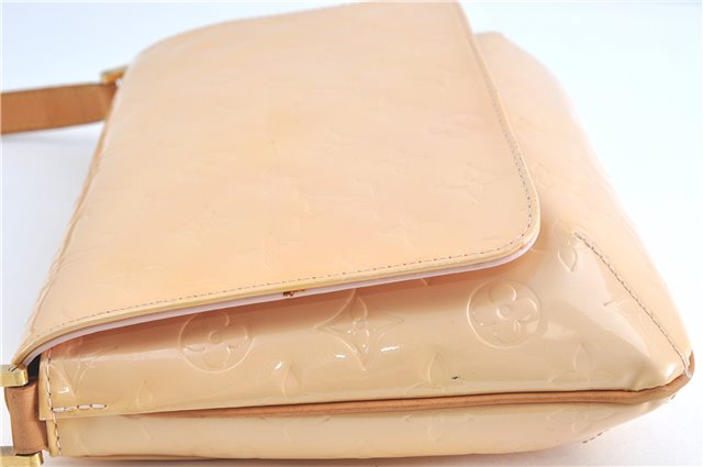 Auth Louis Vuitton Vernis Thompson Street Shoulder Bag Beige M91070 LV 1713C