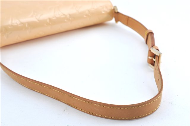 Auth Louis Vuitton Vernis Thompson Street Shoulder Bag Beige M91070 LV 1713C