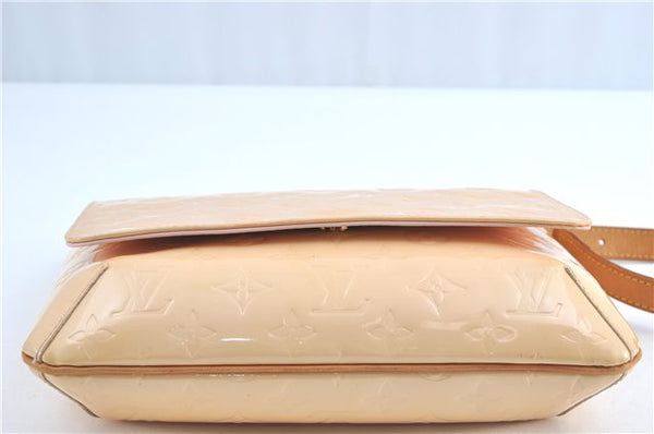 Auth Louis Vuitton Vernis Thompson Street Shoulder Bag Beige M91070 LV 1713C