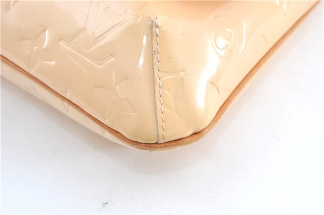 Auth Louis Vuitton Vernis Thompson Street Shoulder Bag Beige M91070 LV 1713C