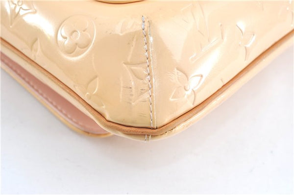 Auth Louis Vuitton Vernis Thompson Street Shoulder Bag Beige M91070 LV 1713C
