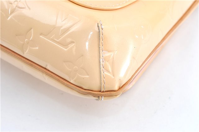 Auth Louis Vuitton Vernis Thompson Street Shoulder Bag Beige M91070 LV 1713C