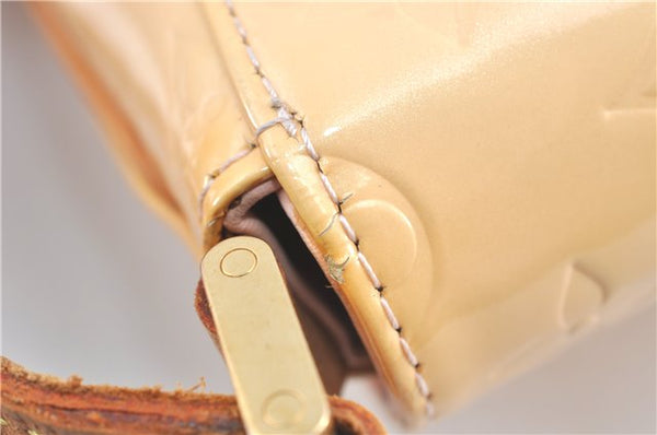 Auth Louis Vuitton Vernis Thompson Street Shoulder Bag Beige M91070 LV 1713C
