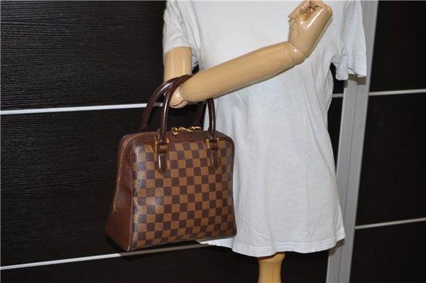 Authentic Louis Vuitton Damier Brera Hand Bag N51150 LV 1713D