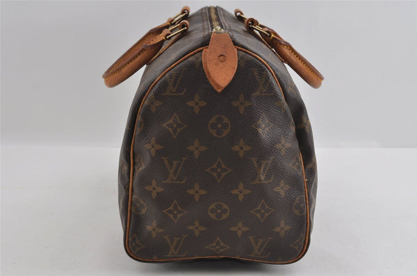 Authentic Louis Vuitton Monogram Speedy 30 Hand Boston Bag M41526 LV 1713I