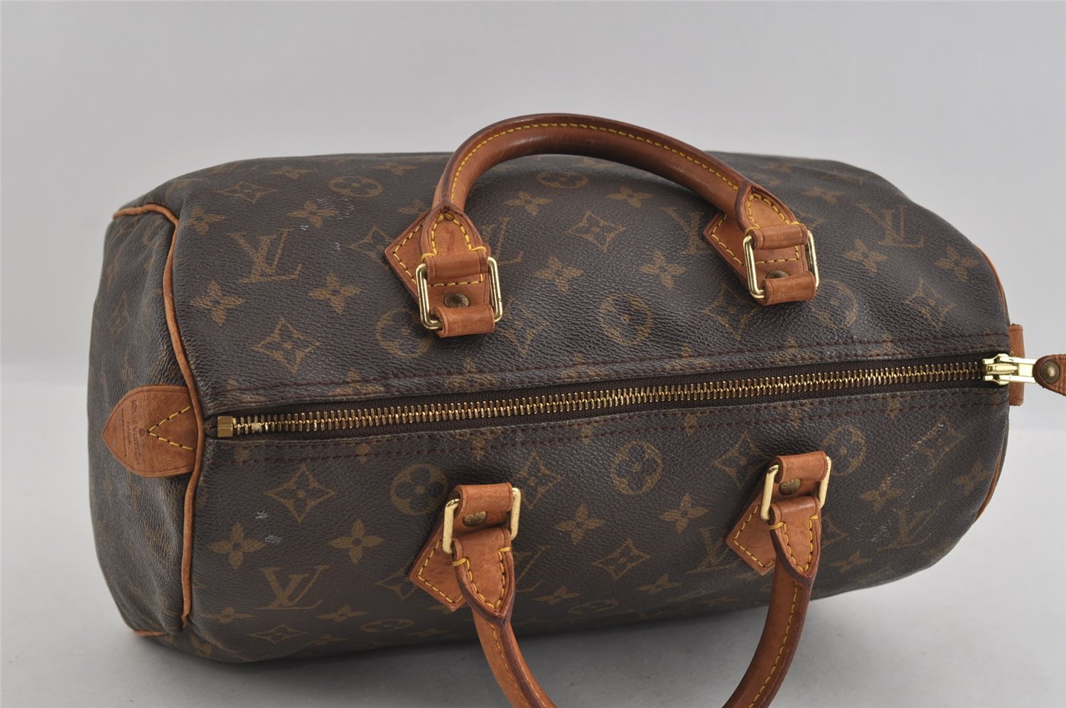 Authentic Louis Vuitton Monogram Speedy 30 Hand Boston Bag M41526 LV 1713I