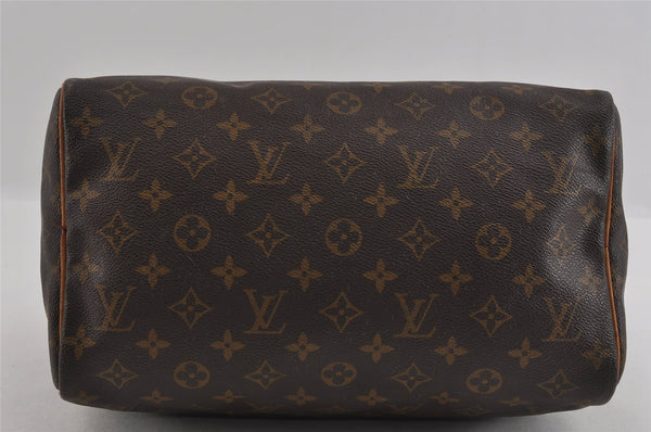 Authentic Louis Vuitton Monogram Speedy 30 Hand Boston Bag M41526 LV 1713I