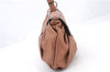 Authentic PRADA Leather Shoulder Hand Bag Brown 1714D