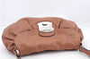 Authentic PRADA Leather Shoulder Hand Bag Brown 1714D