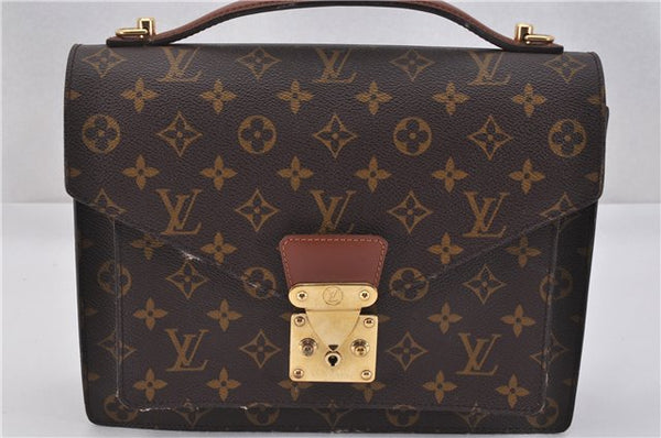 Authentic Louis Vuitton Monogram Monceau 2Way Shoulder Hand Bag M51185 LV 1714F