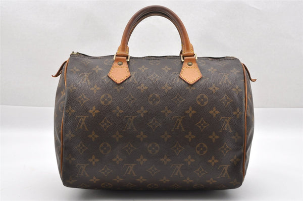 Authentic Louis Vuitton Monogram Speedy 30 Hand Boston Bag M41526 Junk 1714I