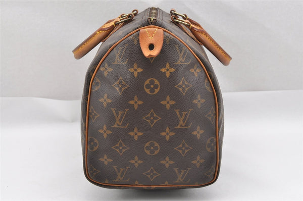 Authentic Louis Vuitton Monogram Speedy 30 Hand Boston Bag M41526 Junk 1714I