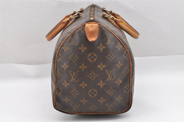 Authentic Louis Vuitton Monogram Speedy 30 Hand Boston Bag M41526 Junk 1714I