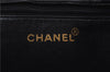 Authentic CHANEL Caviar Skin Medallion CoCo Mark Shoulder Tote Bag Black 1715D