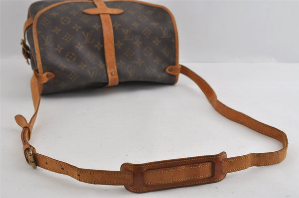 Authentic Louis Vuitton Monogram Saumur 30 Shoulder Cross Bag M42256 LV 1715I