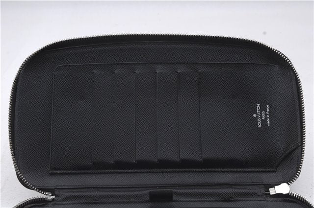 Authentic Louis Vuitton Taiga Atoll Travel Case Organizer Black M30652 LV  1716D