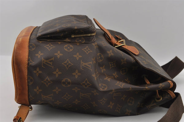 Authentic Louis Vuitton Monogram Montsouris GM Backpack M51135 LV 1716I