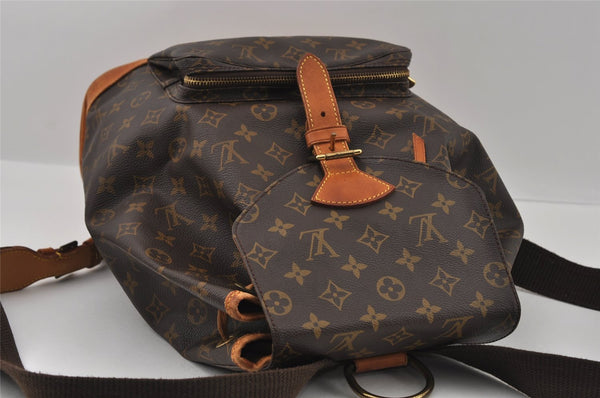 Authentic Louis Vuitton Monogram Montsouris GM Backpack M51135 LV 1716I