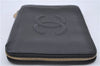 Authentic CHANEL Caviar Skin CC Logo Long Wallet Purse Black 1717D