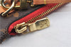 Authentic Louis Vuitton Monogram Neverfull Pouch Purse Clutch Bag Red LV 1717G