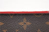 Authentic Louis Vuitton Monogram Neverfull Pouch Purse Clutch Bag Red LV 1717G