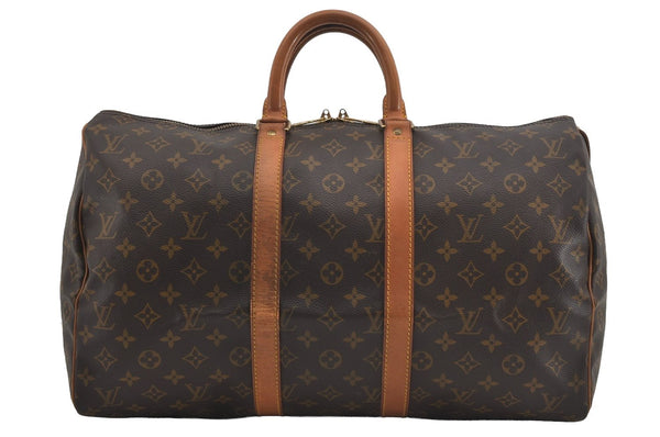 Authentic Louis Vuitton Monogram Keepall 45 Travel Boston Bag M41428 LV 1717I