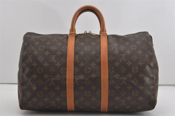 Authentic Louis Vuitton Monogram Keepall 45 Travel Boston Bag M41428 LV 1717I