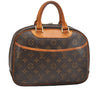 Authentic Louis Vuitton Monogram Trouville Hand Bag Purse M42228 LV 1718I