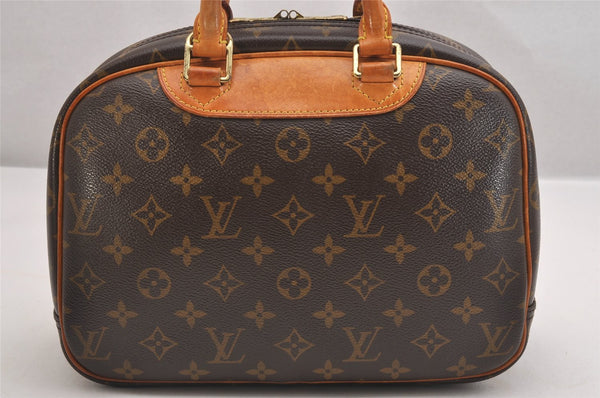 Authentic Louis Vuitton Monogram Trouville Hand Bag Purse M42228 LV 1718I