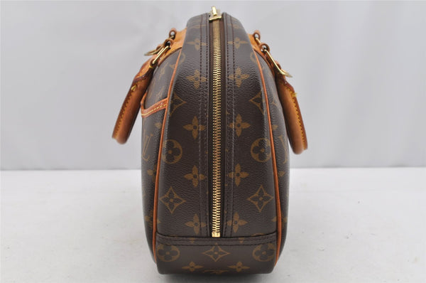 Authentic Louis Vuitton Monogram Trouville Hand Bag Purse M42228 LV 1718I