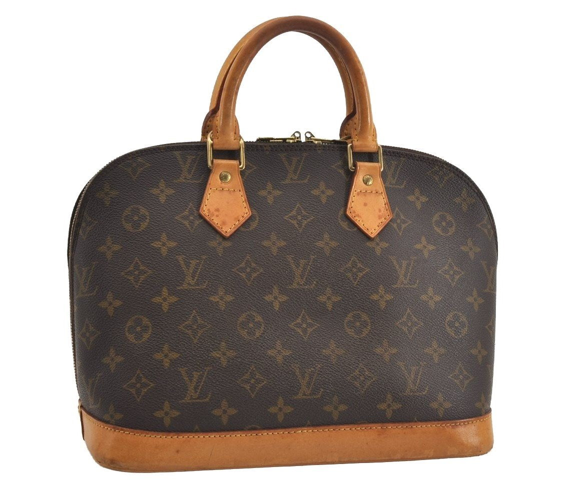 Authentic Louis Vuitton Monogram Alma Hand Bag Purse M51130 LV 1721I