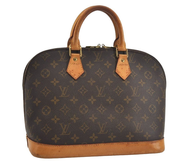 Authentic Louis Vuitton Monogram Alma Hand Bag Purse M51130 LV 1721I