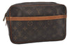 Authentic Louis Vuitton Monogram Compiegne 23 Clutch Hand Bag M51847 LV 1722I