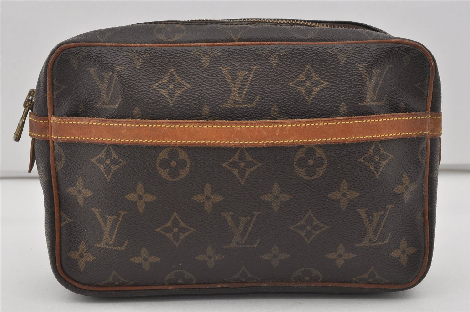 Authentic Louis Vuitton Monogram Compiegne 23 Clutch Hand Bag M51847 LV 1722I