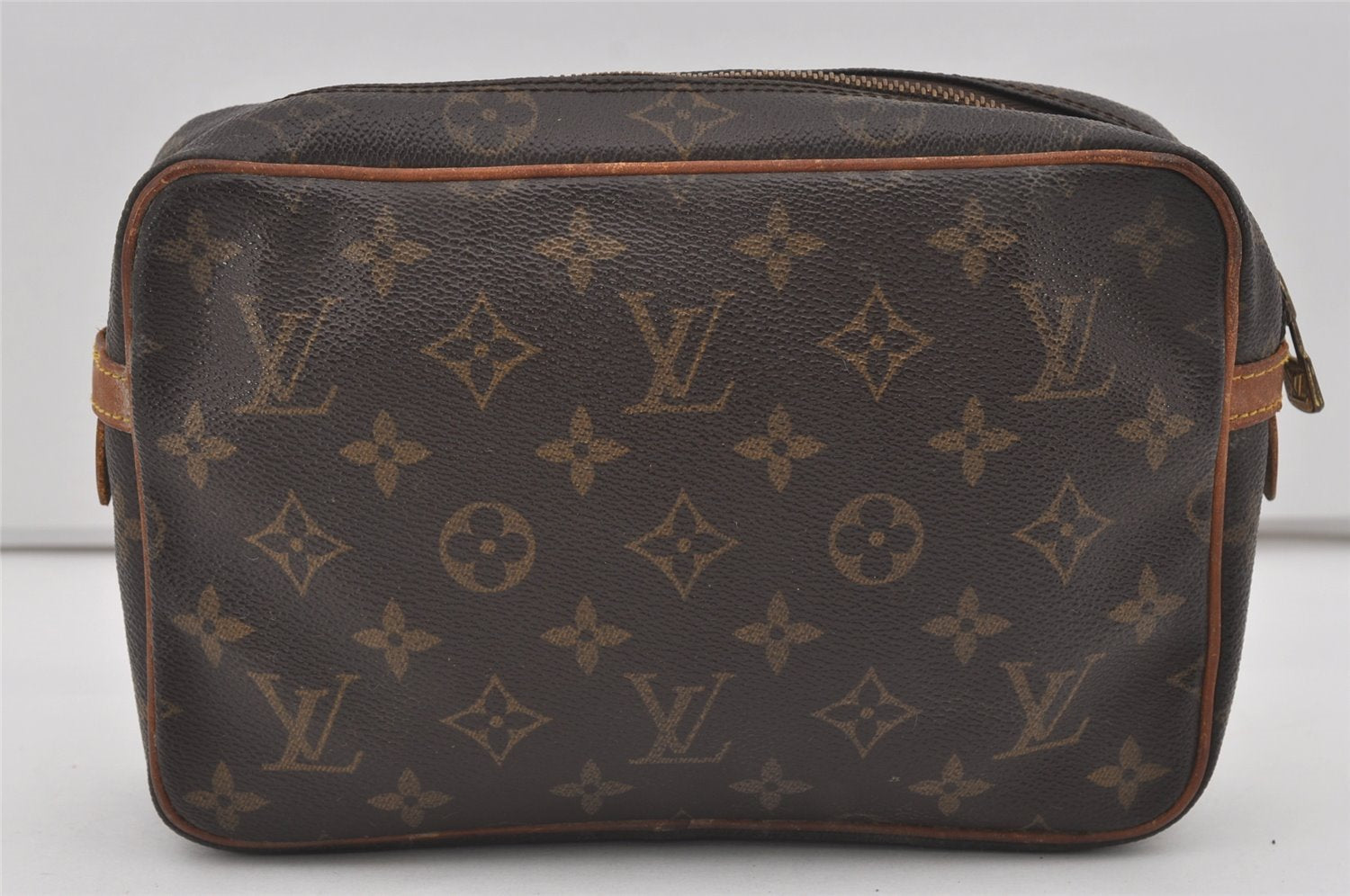 Authentic Louis Vuitton Monogram Compiegne 23 Clutch Hand Bag M51847 LV 1722I