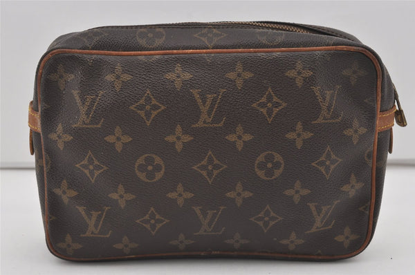 Authentic Louis Vuitton Monogram Compiegne 23 Clutch Hand Bag M51847 LV 1722I