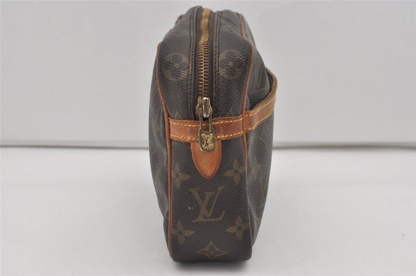 Authentic Louis Vuitton Monogram Compiegne 23 Clutch Hand Bag M51847 LV 1722I