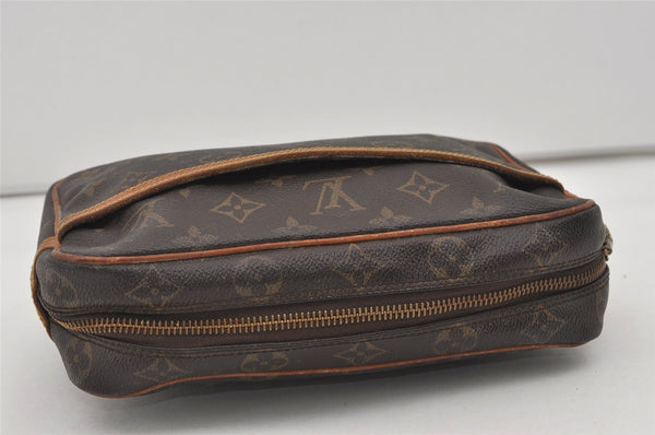 Authentic Louis Vuitton Monogram Compiegne 23 Clutch Hand Bag M51847 LV 1722I