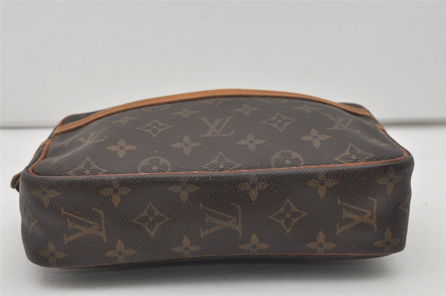 Authentic Louis Vuitton Monogram Compiegne 23 Clutch Hand Bag M51847 LV 1722I