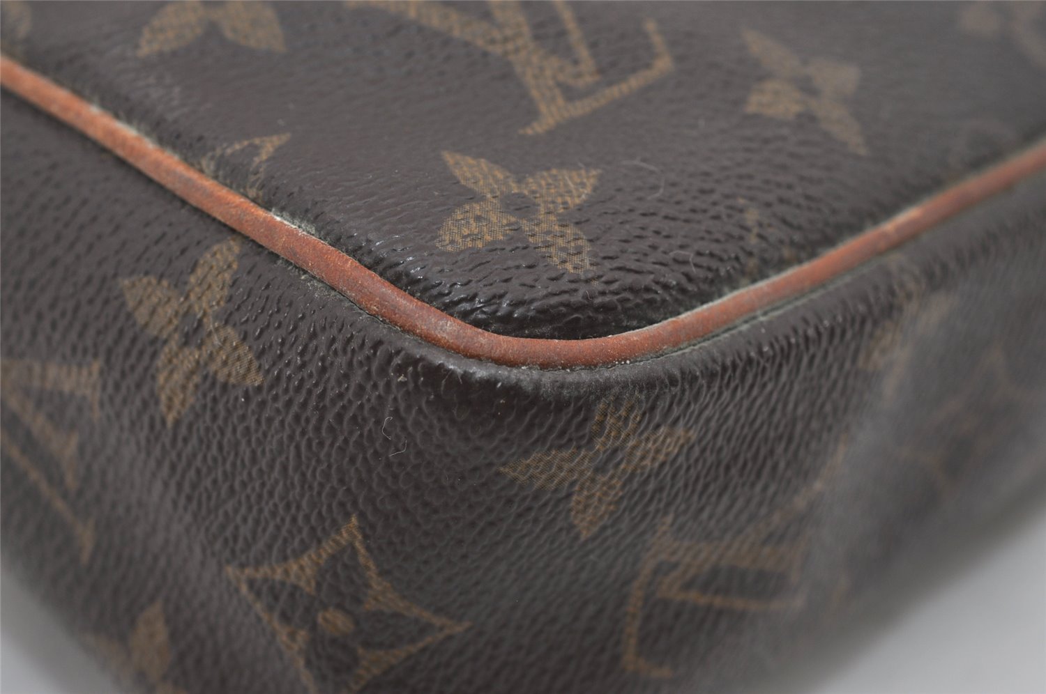Authentic Louis Vuitton Monogram Compiegne 23 Clutch Hand Bag M51847 LV 1722I