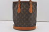 Authentic Louis Vuitton Monogram Bucket PM Shoulder Tote Bag M42238 LV 1724I