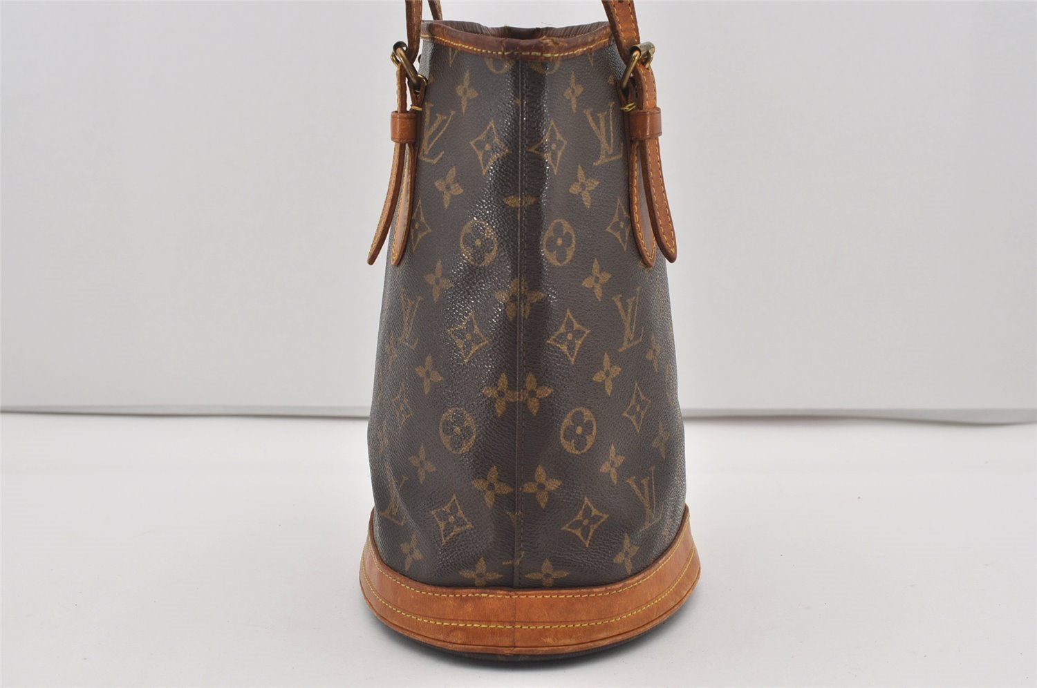 Authentic Louis Vuitton Monogram Bucket PM Shoulder Tote Bag M42238 LV 1724I