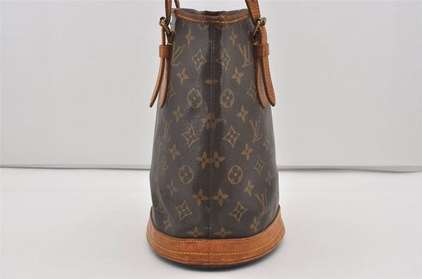 Authentic Louis Vuitton Monogram Bucket PM Shoulder Tote Bag M42238 LV 1724I