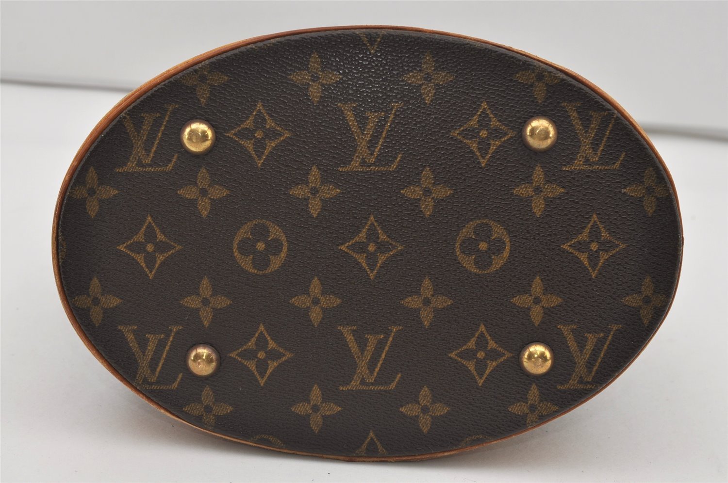 Authentic Louis Vuitton Monogram Bucket PM Shoulder Tote Bag M42238 LV 1724I